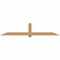 Ekena Millwork Eugene Smooth Timber Gable Bracket, Western Red Cedar, 108"W x 22"H x 3 1/2"D x 5 1/2"F, 5/12 Pitch GBW108X22X0406EUG00SWR - alternate 1